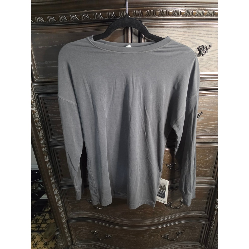Lululemon EasySet Relaxed Long Sleeve Wash Top Grey LW3KCJS DWGG